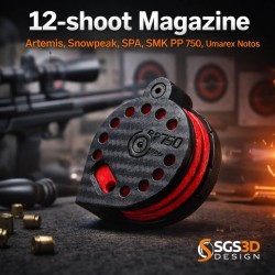 12-shot Magazine Artemis, Snowpeak, SPA, SMK PP750, Umarex Notos - Price: €28 - Artemis