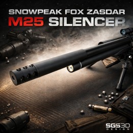 Snowpeak Fox Zasdar M25 ljuddämpare - Pris: 65 € - Artemis