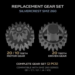 Zestaw wymiennych kół zębatych do mini siekacza Silvercrest SMZ 260 - Price: €22 - 