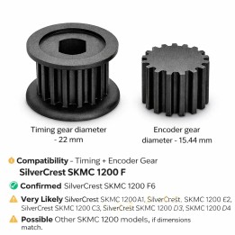 Kamrems- och kodarhjul SilverCrest SKMC 1200 F - Price: €20 - 