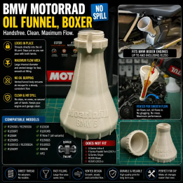 BMW Motorrad Oil Funnel, Boxer (No Spill)