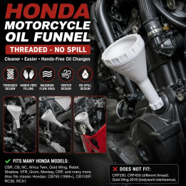 HONDA nálevka na motorový olej – šroubovací, bez rozlití