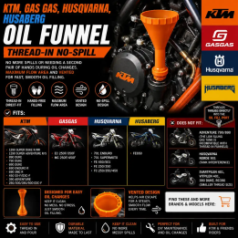 KTM, Gas Gas, Husqvarna, Husaberg Oil Funnel