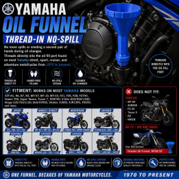 YAMAHA nálevka na olej – šroubovací, bezrozlitková