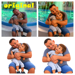 Individuelle Disney-Pixar-Style-Figur – Kühlschrankmagnet oder Schlüsselanhänger